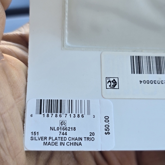 Macy's And Now This Silver Plated Layering Necklace Women New - Picture 5 of 7